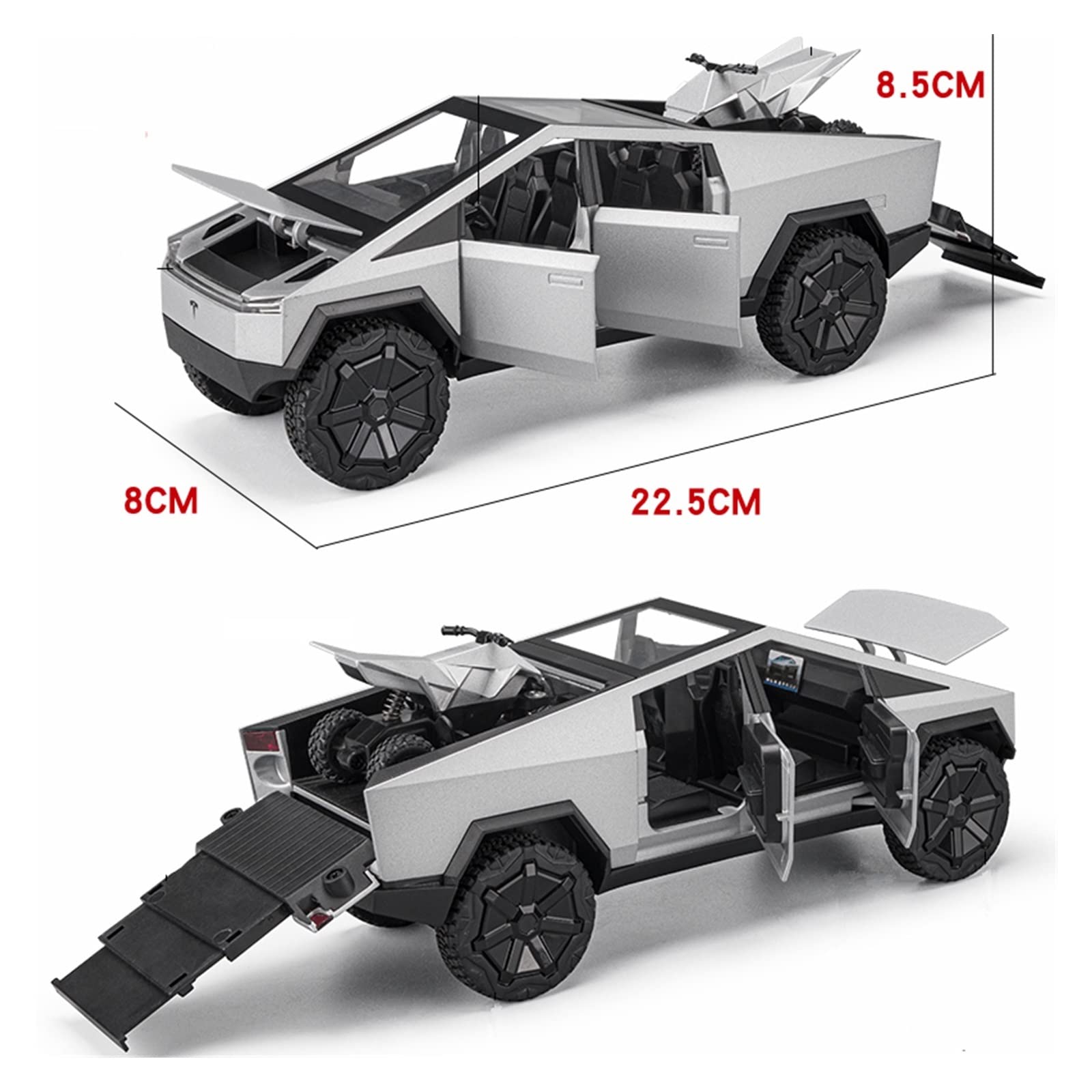 Amazon | 1:24 テスラ サイバートラックに最適 ピックアップ合金カー