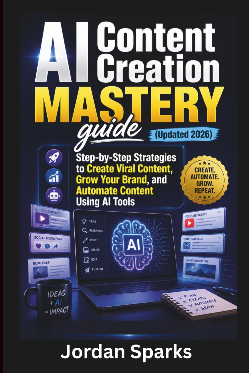 AI Content Creation Mastery guide (Updated 2026): Step-by-Step Strategies to Create Viral Content, Grow Your Brand, and Automate Content Using AI Tools (AI Success Blueprint Series)