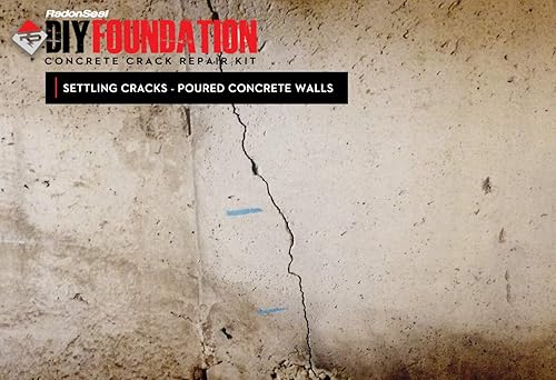 Miniatura 2 de RadonSeal Kit de reparación de grietas de base de hormigón (10 pies) - La solución del propietario de casa para fijar grietas de pared del sótano