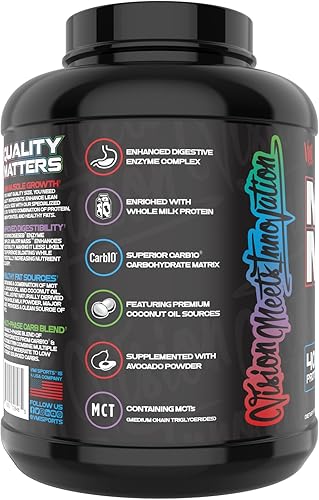 Vista 8 de VMI Sports Mayor Mass Lean Mass Gainer Proteína en polvo para ganancia muscular Polvo de proteína para ganar peso para hombres Ganador