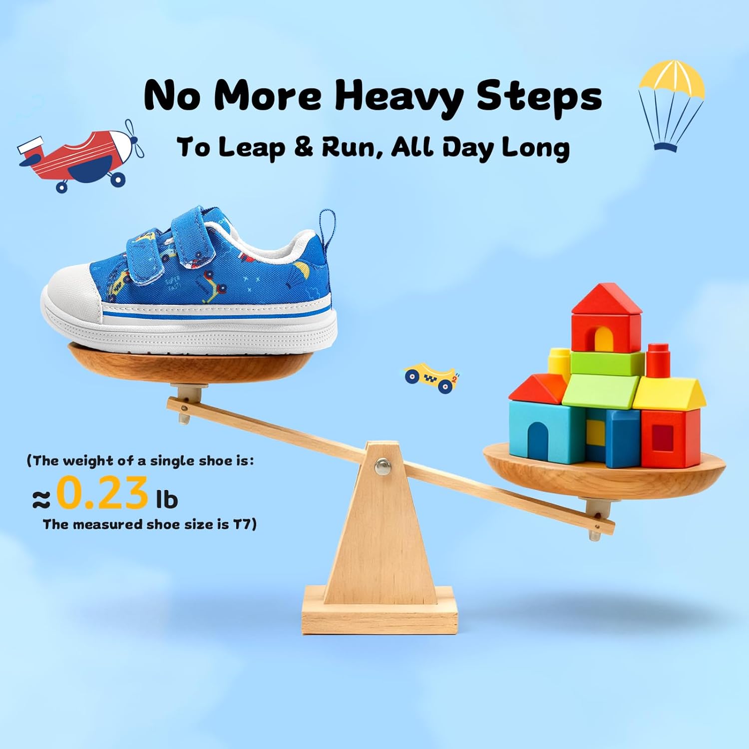 Toddler Boys & Girls Shoes Wide Toe Box Barefoot Kids Canvas Sneakers with Hook-and-Loop - Image 8