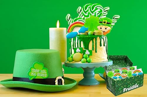 Miniatura 6 de Lollipops del día de San Patricio, leprechaun, trébol verde y chupitos de piruleta arco iris, caja de regalo para fiesta, envuelta individualmente
