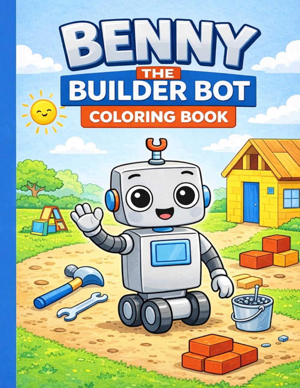 Benny The Builder Bot: Coloring book