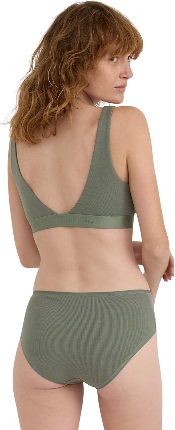 Organic Basics womens Core Rib Cotton Brief Underwear - Image 2
