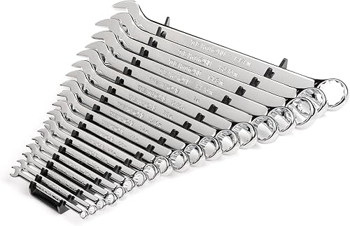 Vista 46 de TEKTON WCB94101 - Juego de llaves combinadas con bolsa, 11 piezas (1/4 a 3/4 pulgadas)