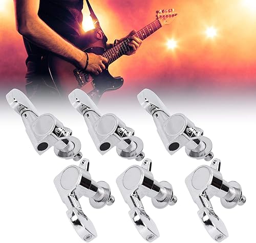 Miniatura 4 de Clavijas de afinación para guitarra, de alto rendimiento, resistentes a la oxidación, prácticas, para guitarra acústica rota (plata)
