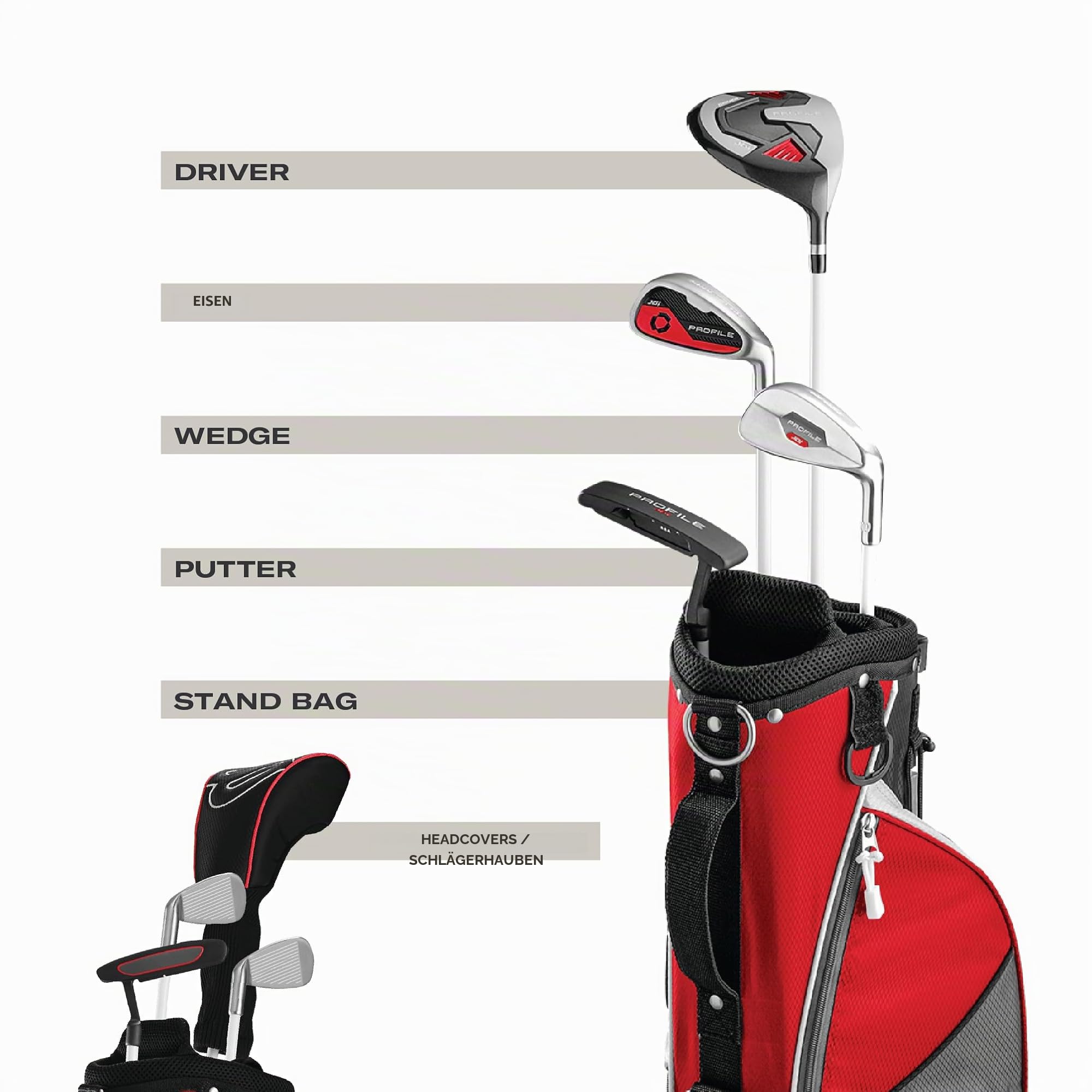 Wilson Golf Profile JGI Junior Golf-Komplettset