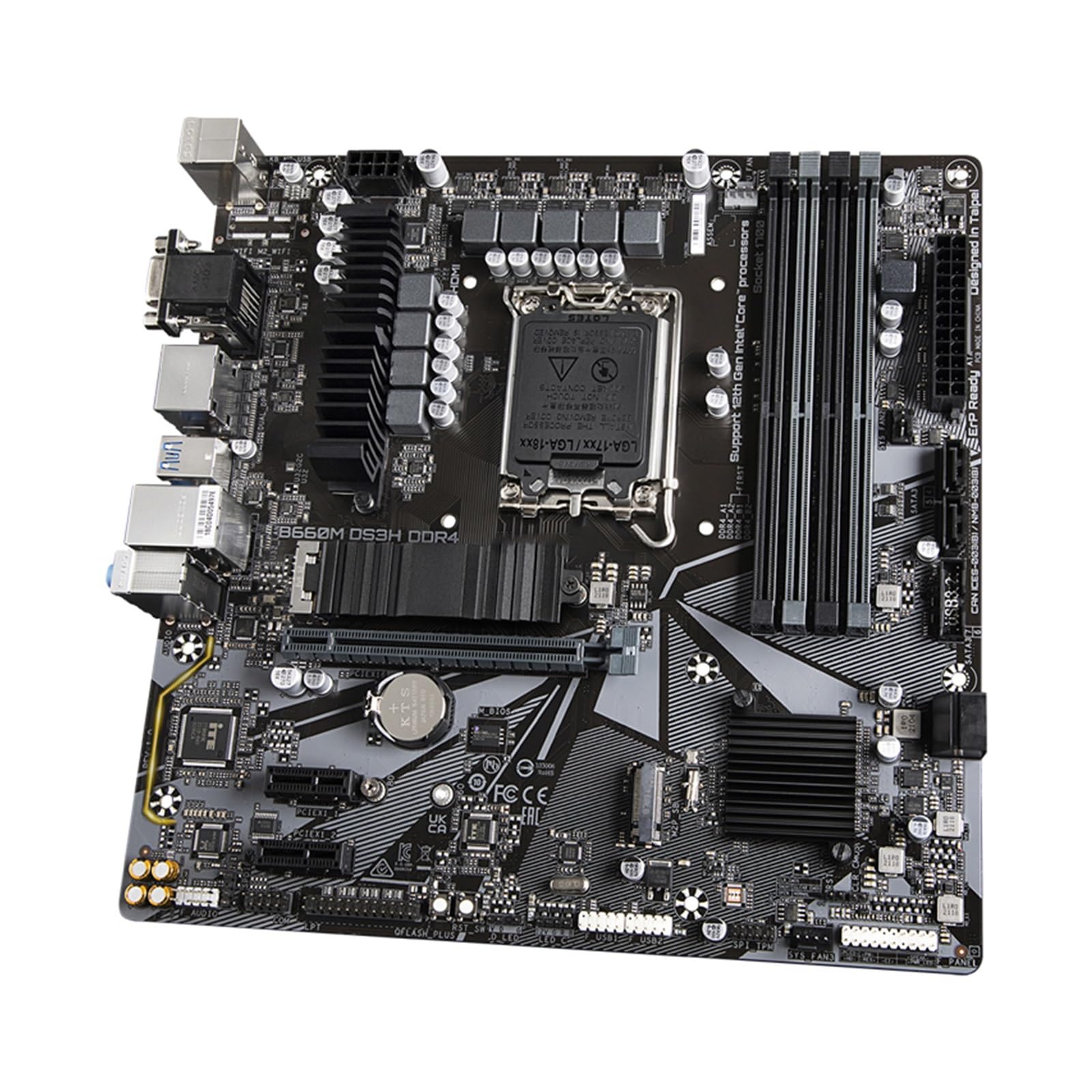 Gaming WiFi Carte mère Fit for GIGABYTE B660M DS3H DDR4 Rev.1.0 Micro-ATX, chipset Intel B660
