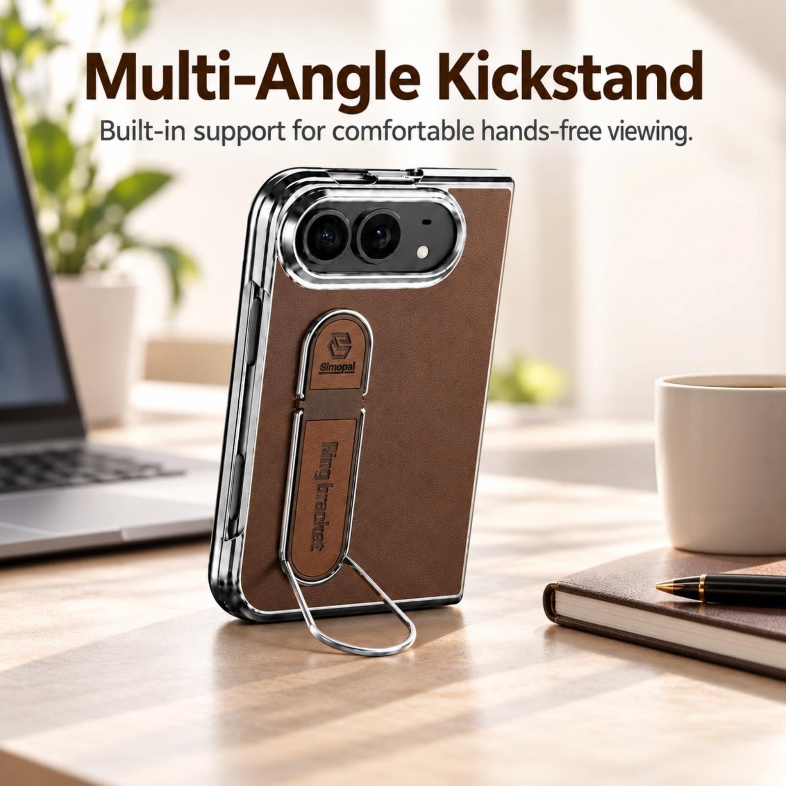 Générique Coque pour iPhone Duo, Anneau, protège-écran, Contour Transparent