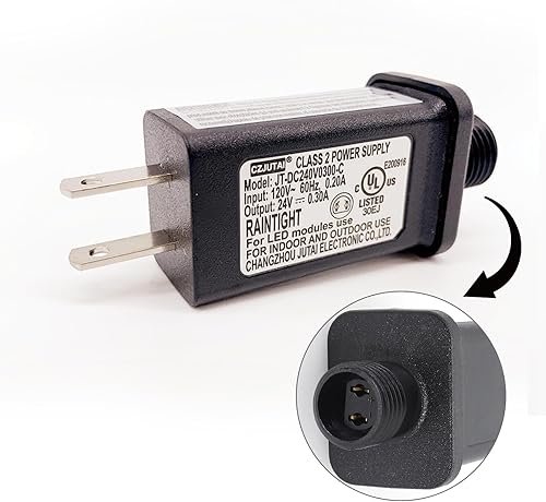 Fuente de alimentación ZH-K009C-02400300-S-01W, CZJUTAI JT-DC240V0300-C 24V7.2W 6W4.5W 3.6W para iluminación de Navidad, cadena de luz, luz de