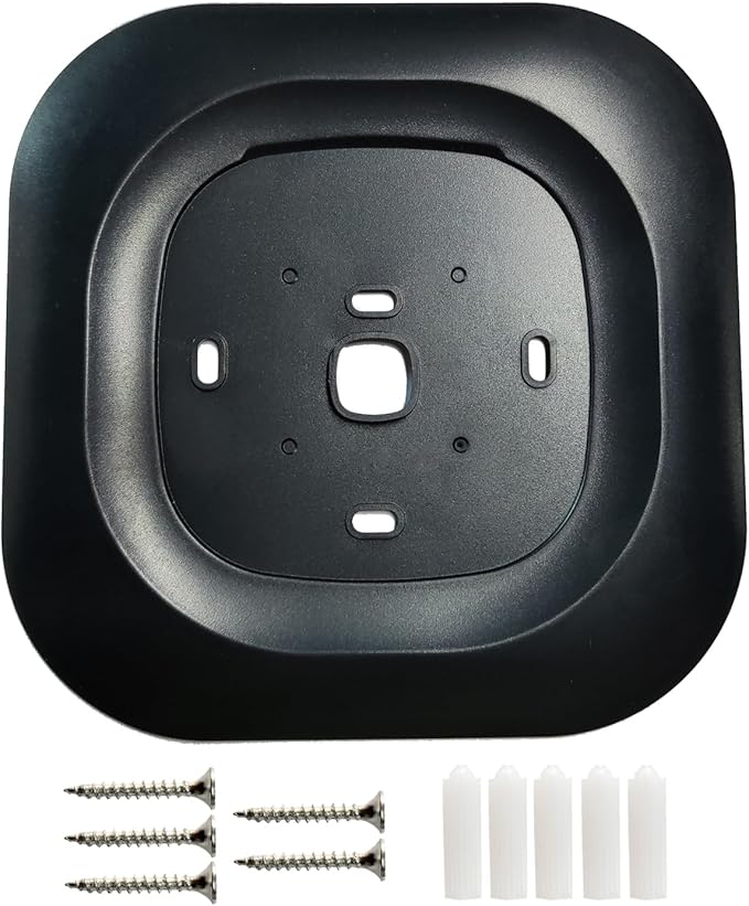Thermostat Decorative Wall Plate Bracket Black for New 2022 Ecobee