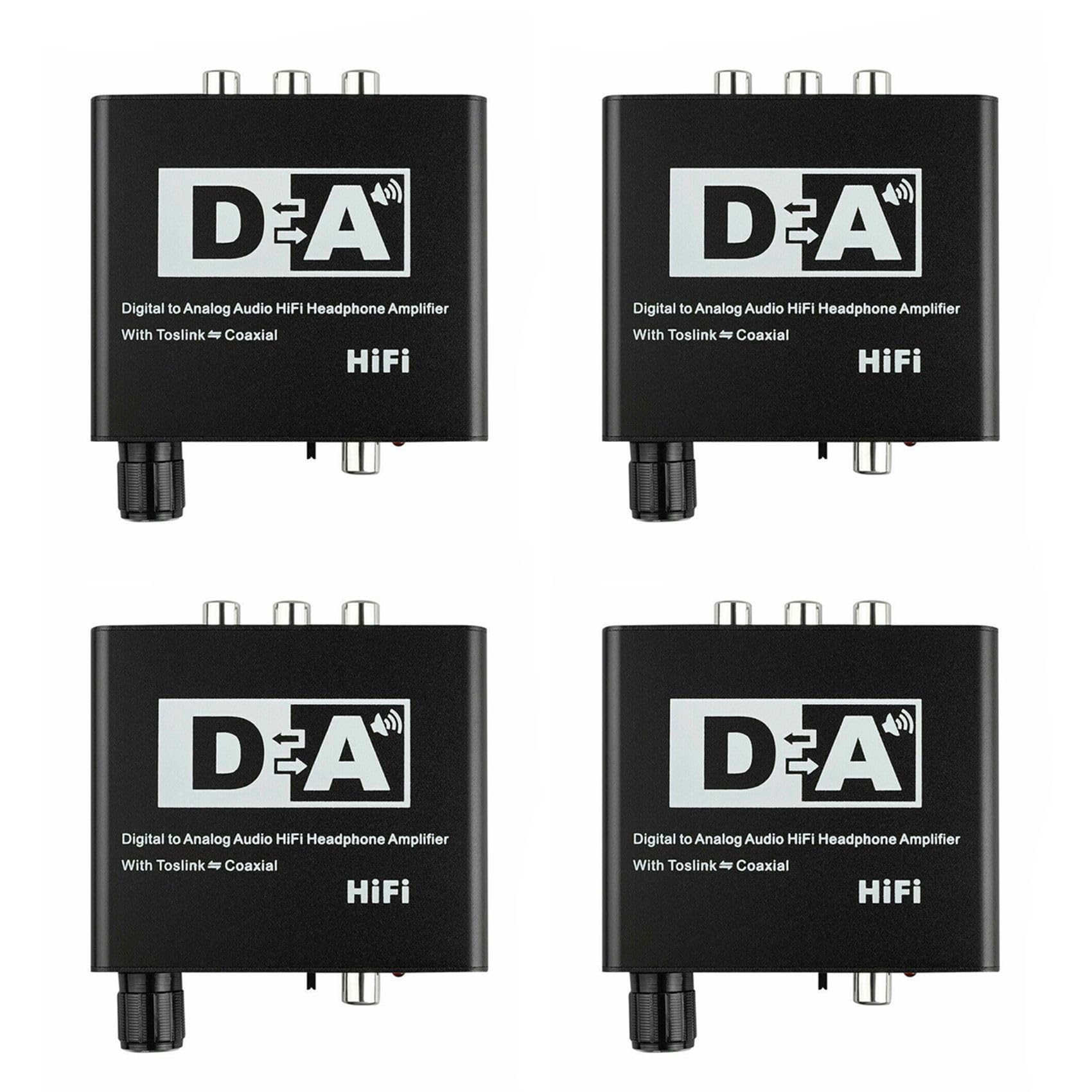 ISTOVO 4X Convertitore Audio Digitale Digitale Da 192KHz Toslink Coassiale Toslink Un Analogico Da 3,5 mm con Spdif