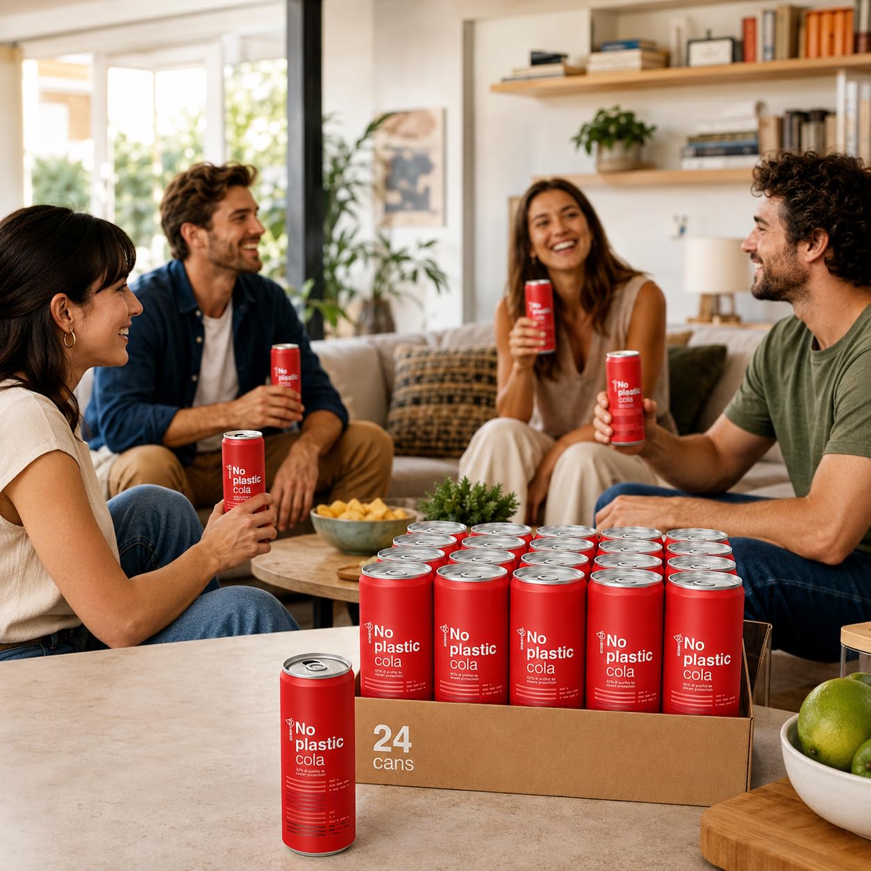 Ocean52 Cola-Erfrischungsgetränk, kein Kunststoff, regulär.