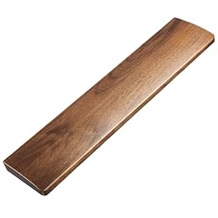 Faluber Wooden Wrist Rest 12-inch Length and 20mm Thickness for Compact Keyboard Walnut Wood Palm Rest Ergonomic Design