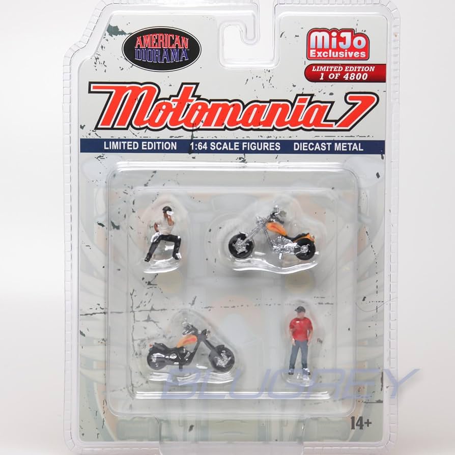 り*中様 アメリカン ジオラマ 1/64 フィギュア ミニカー MOTO MAN り*中様 アメリカン ジオラマ 1/64 フィギュア ミニカー MOTO