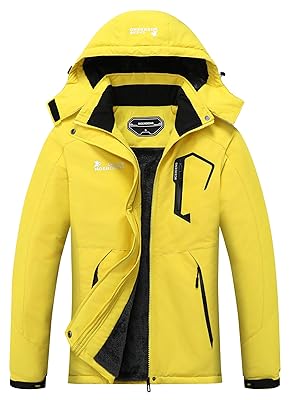 MOERDENG Women's Waterproof Ski Jacket Warm Winter Snow Coat Mountain Windbreaker Hooded Raincoat Jacket