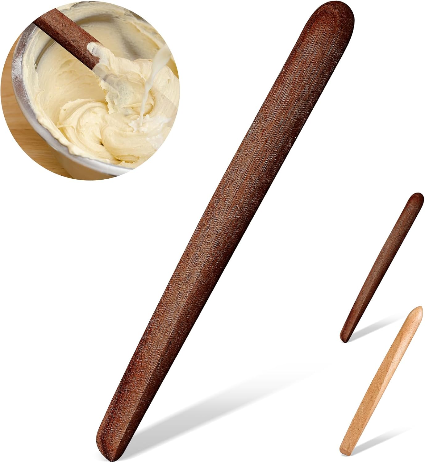 Amazon.com: Otuuz 11 Inch Wooden Sourdough Bread Mixing Stir Stick ...
