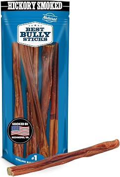 Best Bully Sticks Smoked Bully and Collagen Dog Chews, 10-12", 5 Count
