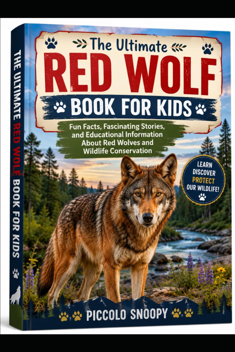 The Ultimate Red Wolf Book for Kids: Fun Facts, Fascinating Stories, and Educational Information About Red Wolves and Wildlife Conservation
