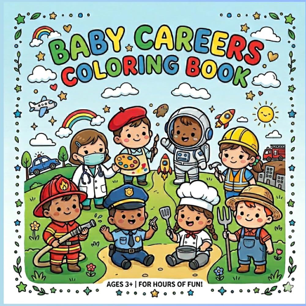 Baby Careers Colouring Book (Baby Jobs Colouring Book — Fun Career Adventures for Little Artists)