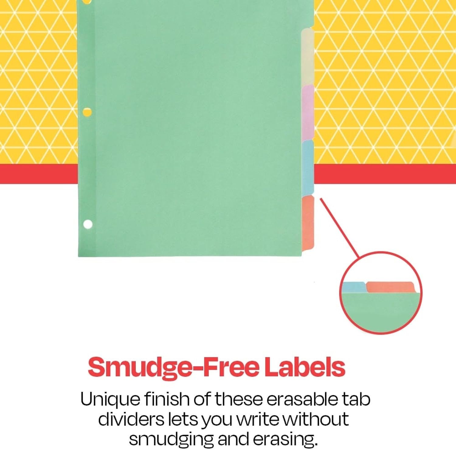 School Smart Eraseable Tab Indexes