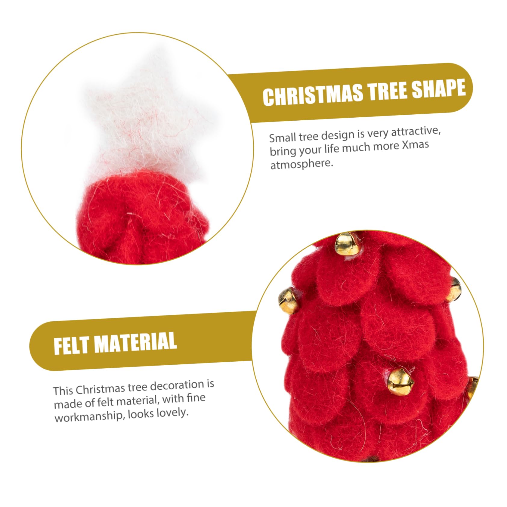 RLKHXBS dekoracje świąteczne dekoracje domu dla domu wystrój stołu wystrój domu mały filcowy ół filcowy świąteczna dekoracja blatu Xmas Tree Model pulpit Dzień Pamięci