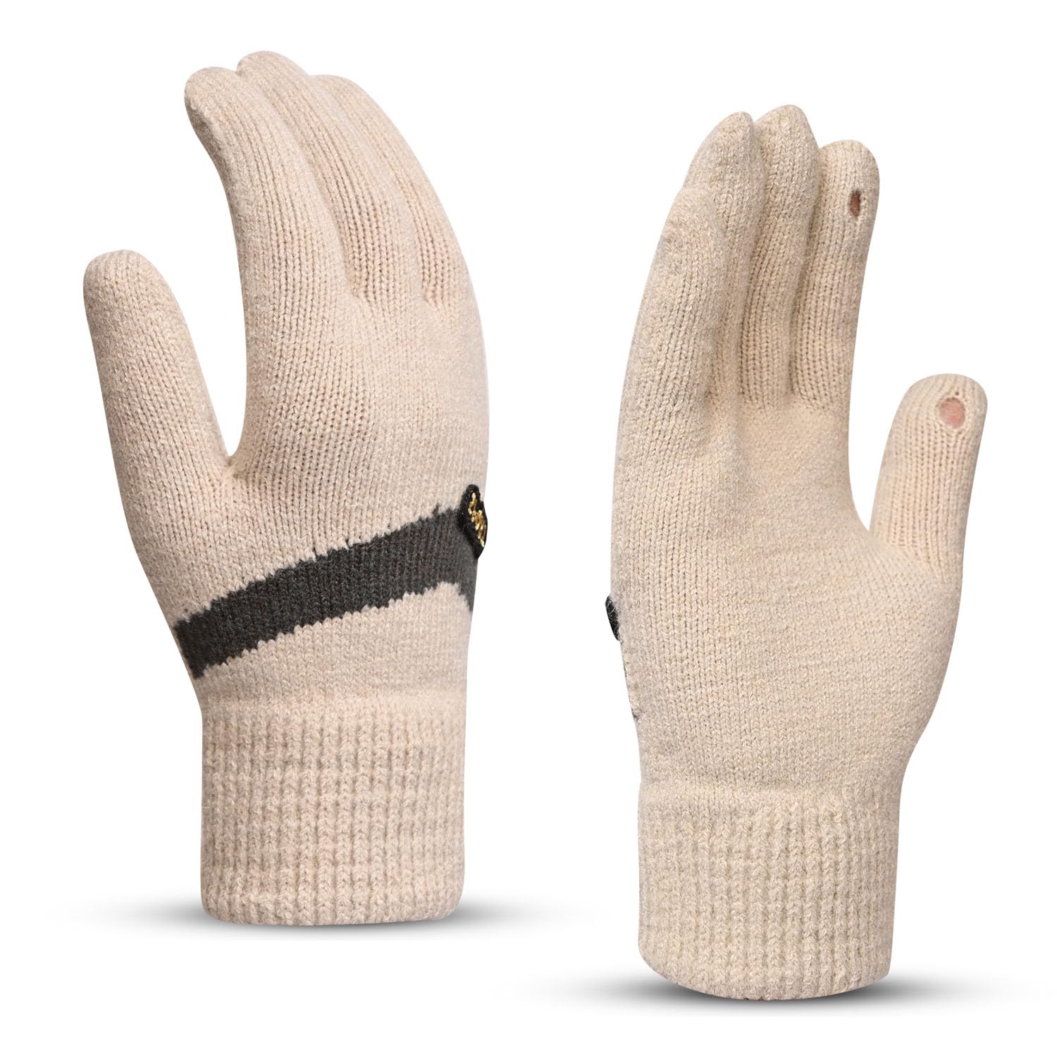 Women's Touchscreen Winter Woollen Gloves For Cold Weather (SGD-1646-1650)-image-27