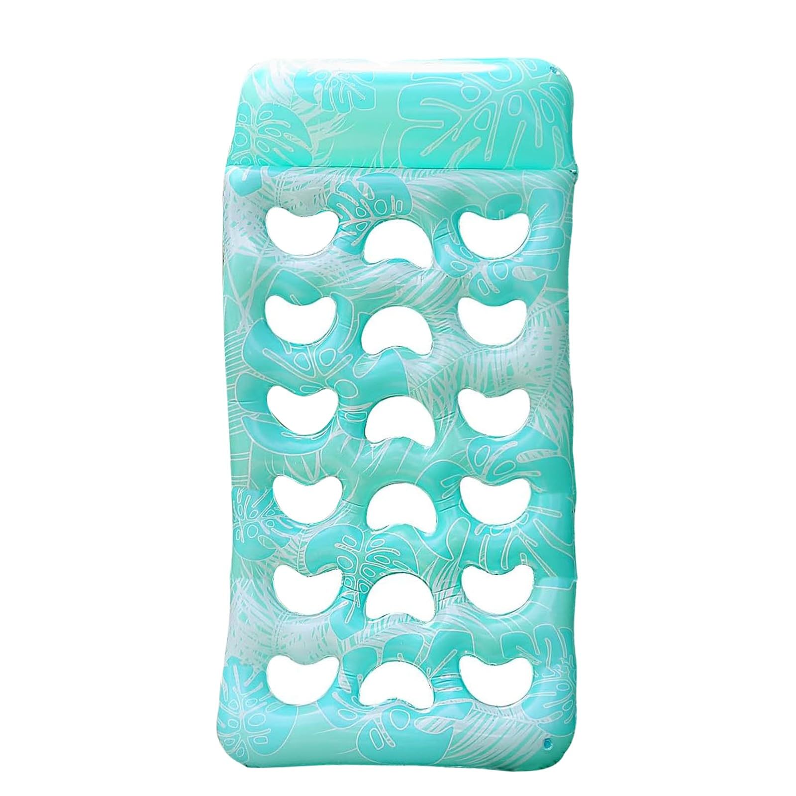 Hamacs de piscine gonflables pour adultes, chaise longue flottante 4 en 1 avec appui-tête, chaise flottante en PVC pour la plage d'été, 165 × 83 cm, Lilo Rafts