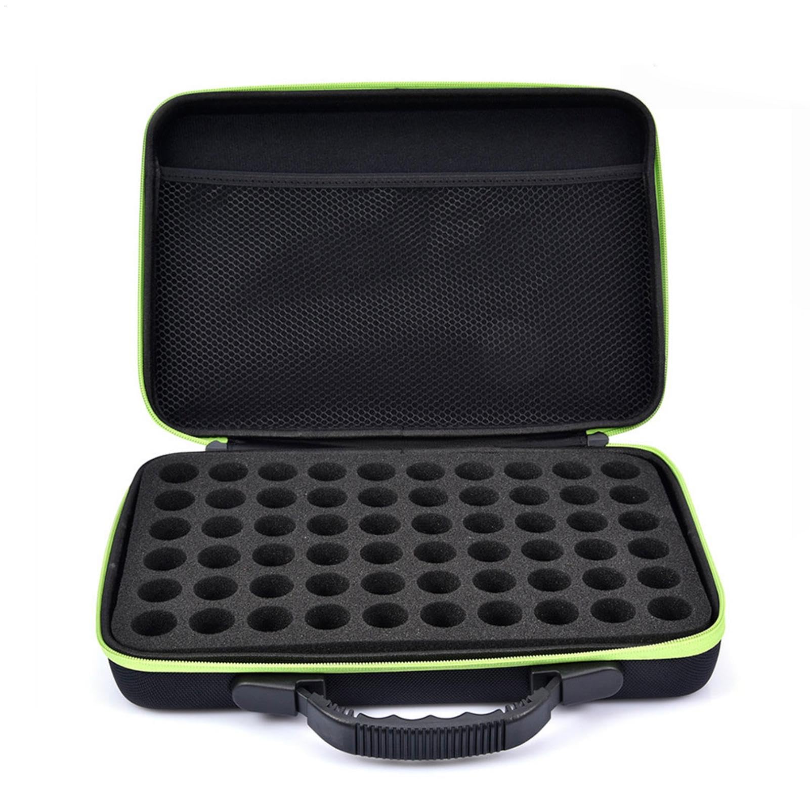 Essential Oil Box, 60 Holes Storage Box for Essential Oils 10ml 15ml, Shockproof Essential Oil Carrying Case, Nail Polish/Essential Oil Organizer, Blue, Refer to description - 5