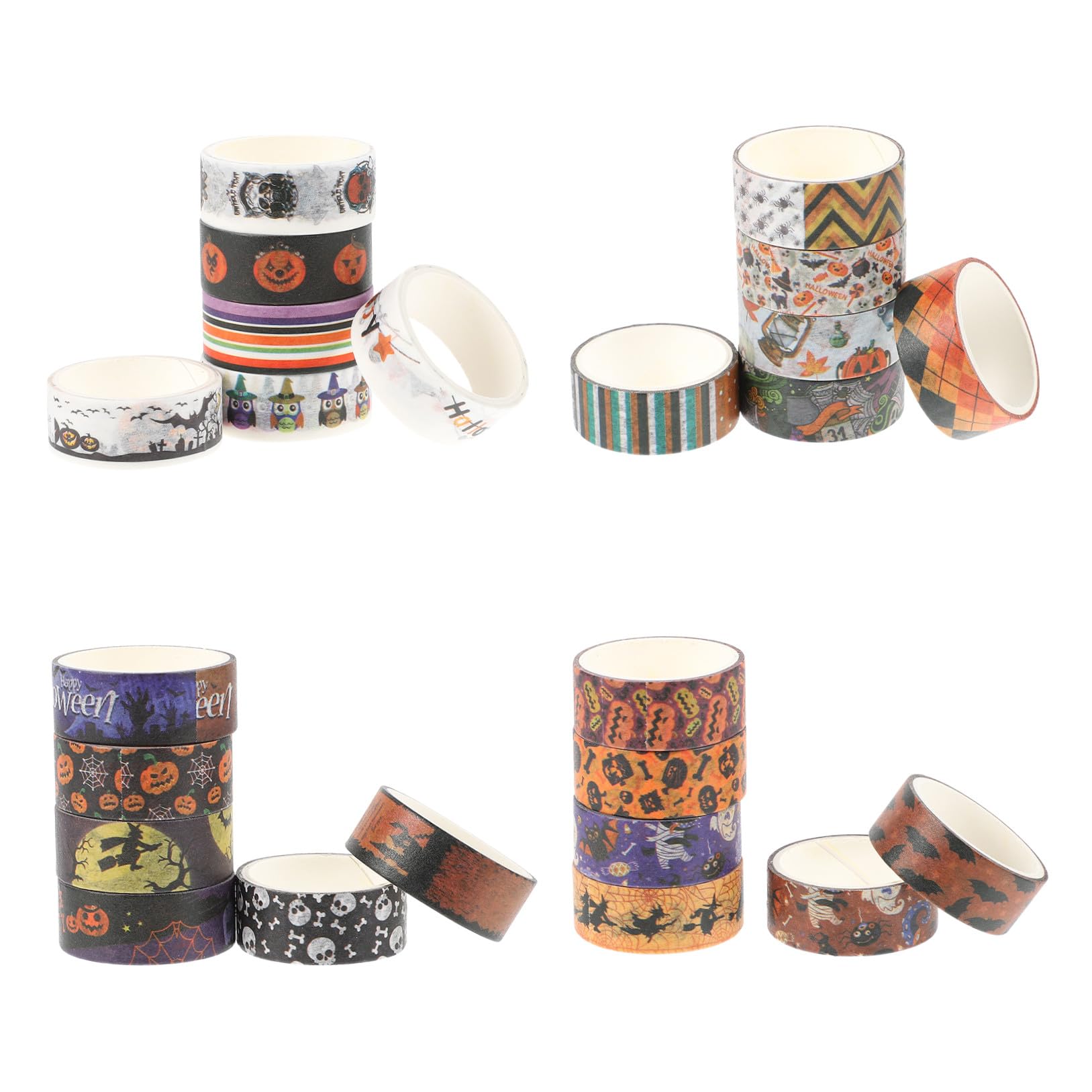 SEWACC 168rollos Cintas Washi De Halloween Decorativos para Manualidades y por y Proyectos