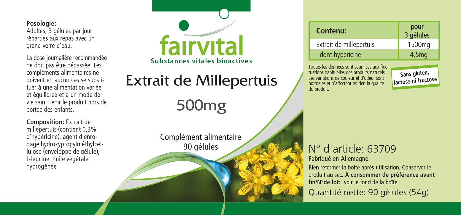 Complément Alimentaire Millepertuis Bio BIOPTIMAL - 180 Gélules Vegan - Bonne Humeur