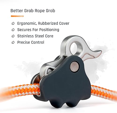 Miniatura 3 de ProClimb Arborist Lanyard by Pelican Rope - 12 pulgada x 12 pies de poliéster, gancho a presión de aluminio, ajustable, alta visibilidad,