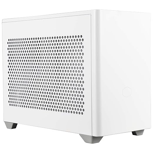 Cooler Master MasterBox NR200 Mini ITX Computer Case - Compact SGCC Steel Chassis, Tool-Free 360 Degree Accessibility - White