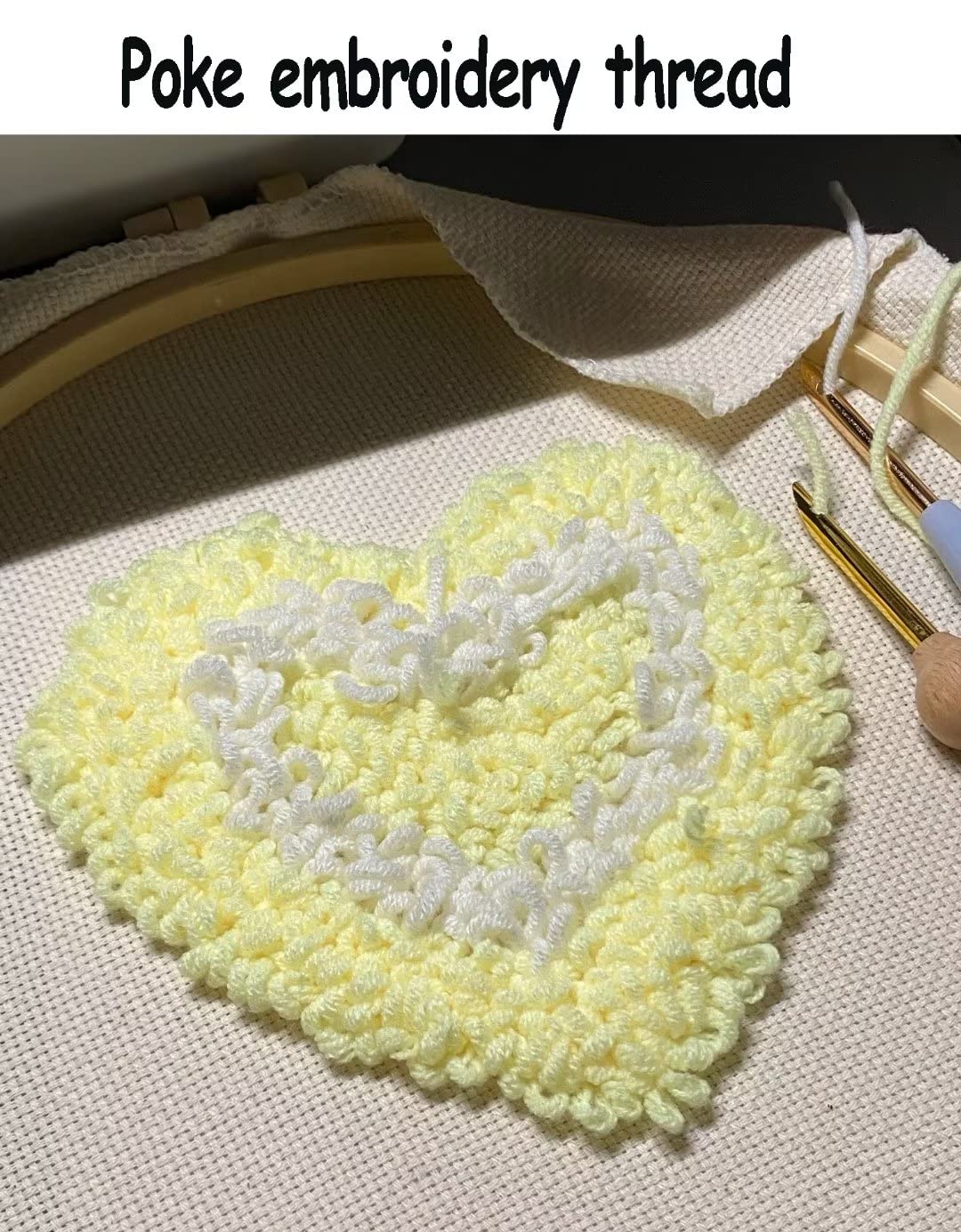 Weiches Häkelgarn, professionelles Poke-Stickgarn-Set, buntes Garn-Set zum Tuften/Handstricken/Punchen, 100% Acryl-Tufting-Garn, 3,5 mm Dicker Faden, 8 Stränge Baumwoll-Milch-Häkelgarn
