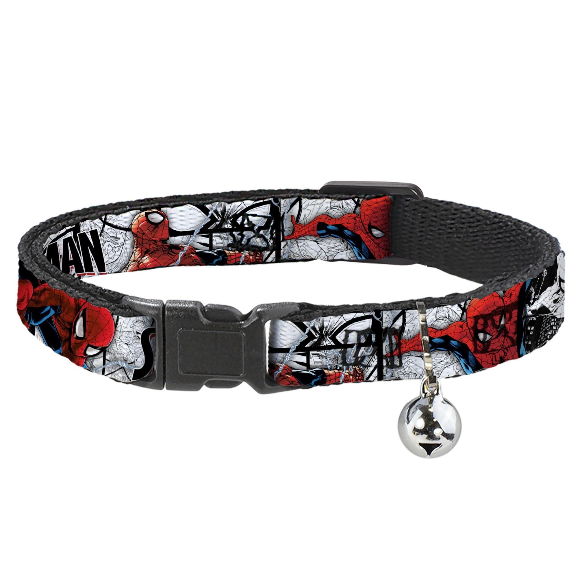 Collar de gato con hebilla de Spiderman para aventuras divertidas en casa