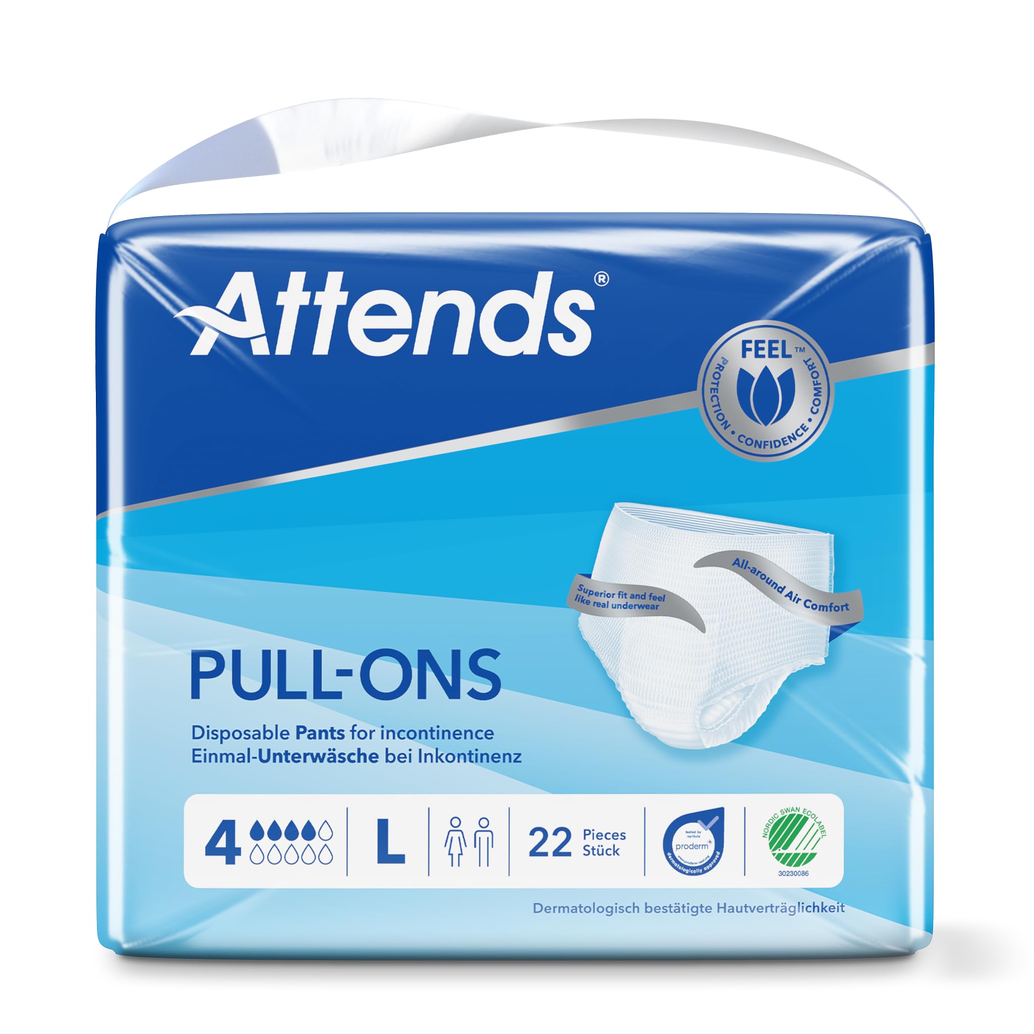 Attends Pull-Ons 4 Large 88 Stück (4x22 Stück)