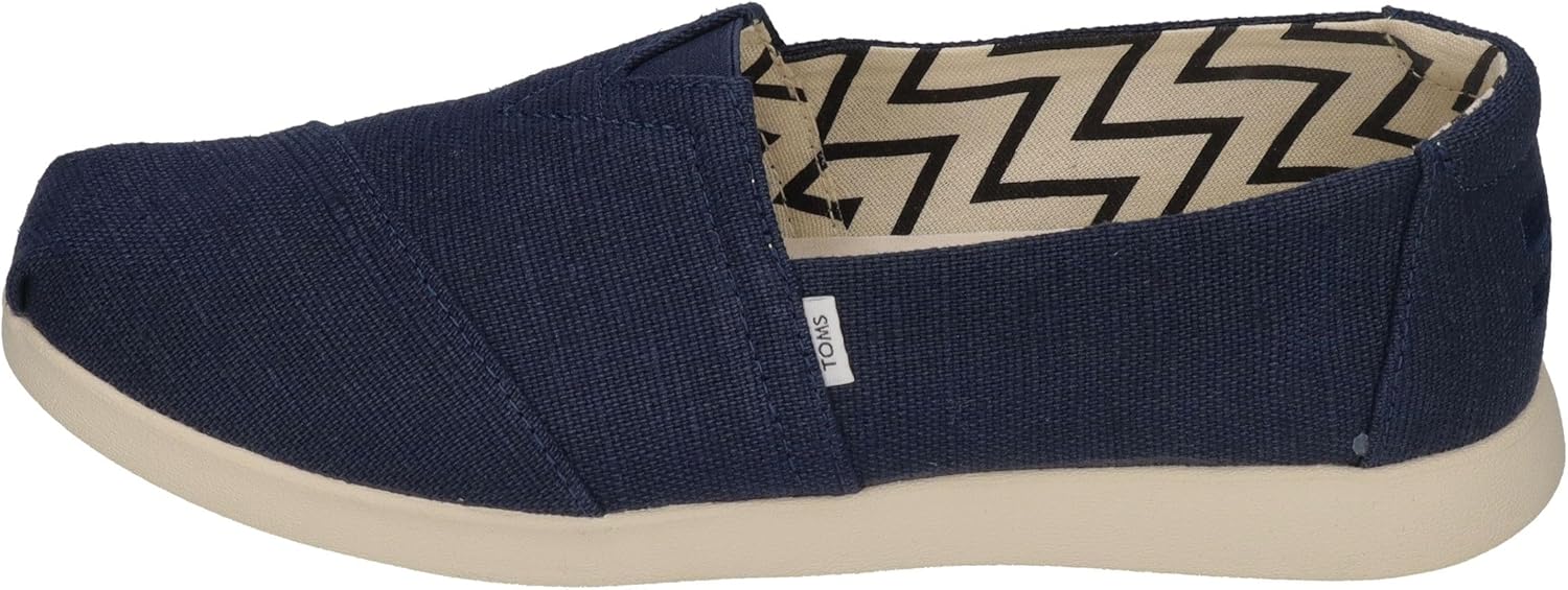 TOMS Women's Alpargata Plus Espadrille, Navy Heritage Canvas, - Image 2
