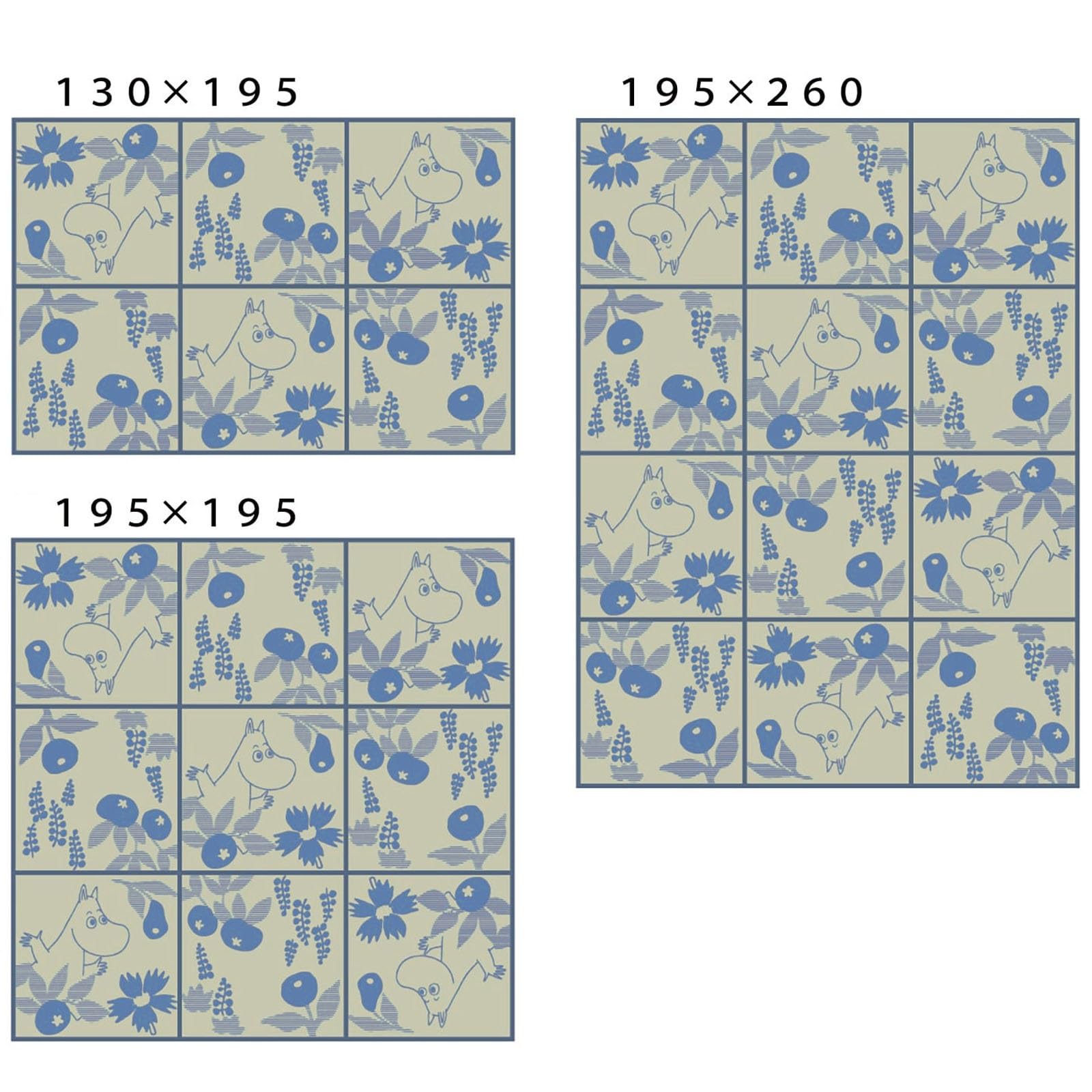 Tatami Japonés Igusa Colchón Salón Suelo Alfombra Gateo Tapete de Juegos(Blue,195x195cm)