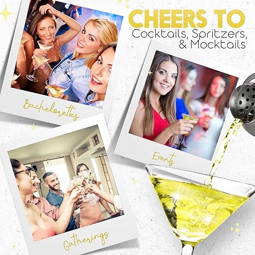 Miniatura 26 de Pizzazz Blue Envy - Mezcla de Martini con purpurina comestible para bebidas (12 onzas), mezcladores de bebidas prémium para cócteles, mezclador