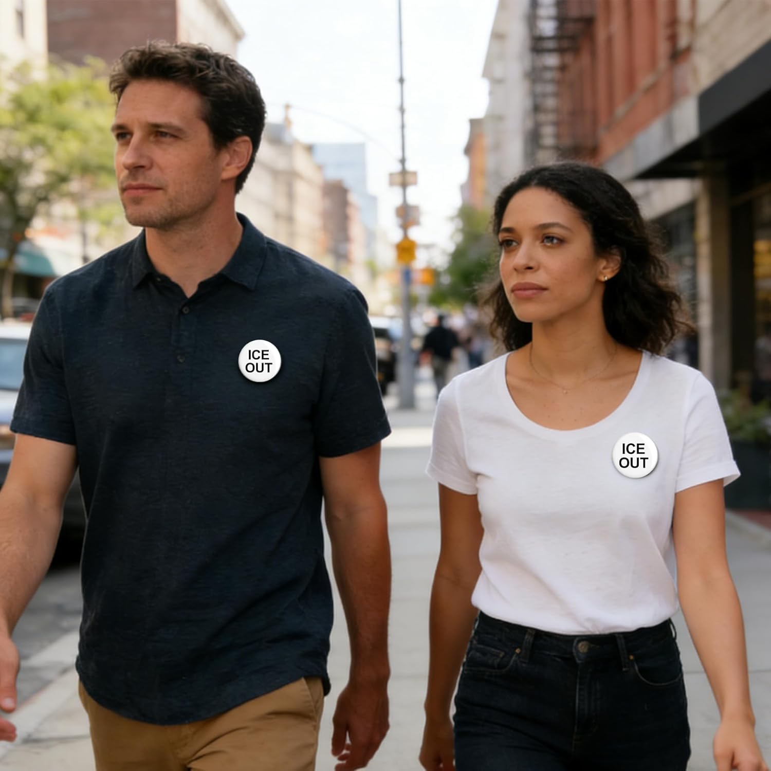 4 Pack ICE Out Pins, Personalized Button Pin Anti ice Buttons for Men Women Brooch Decor - Image 4