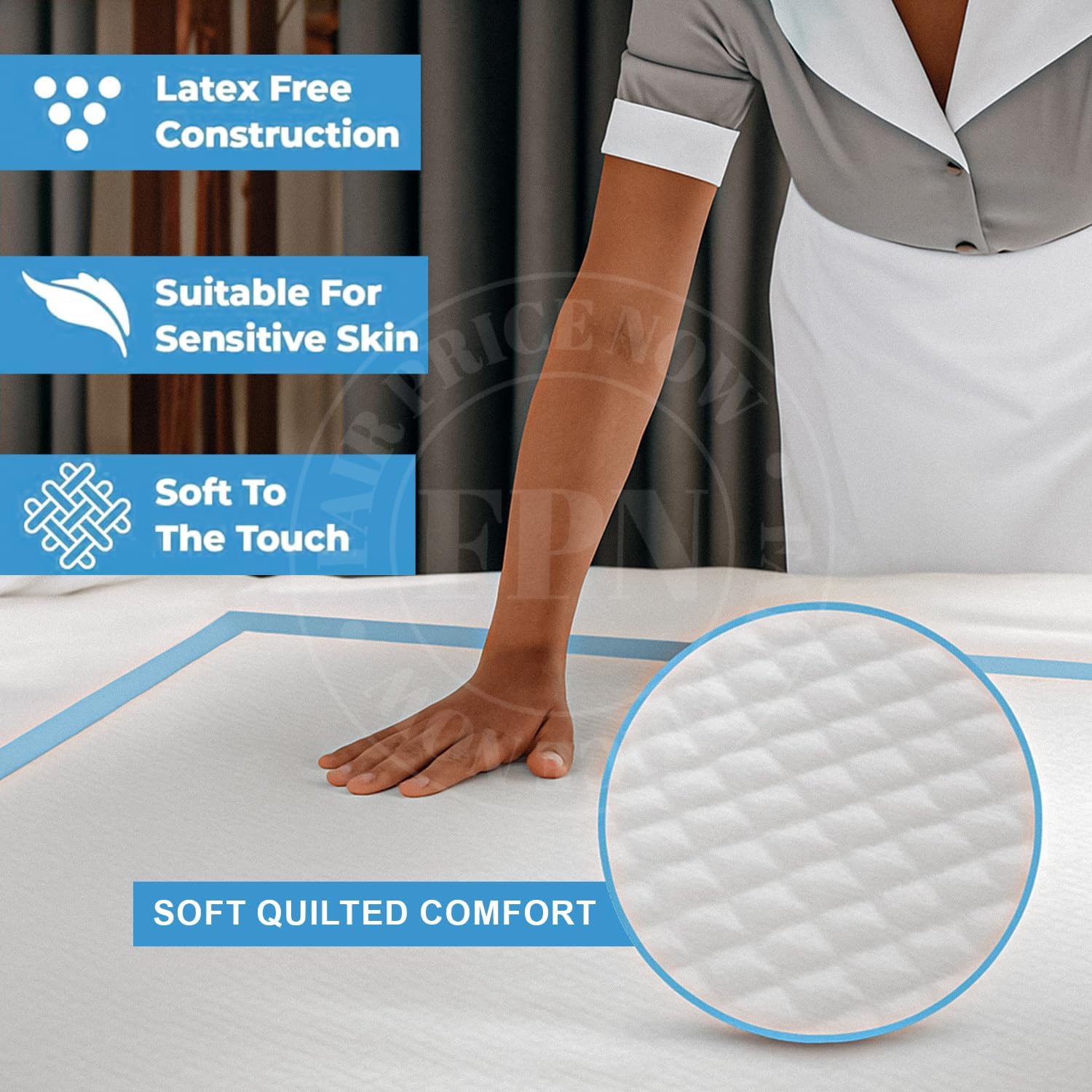 使い捨てアンダーパッド 100枚パック 36x36インチ | XLサイズ 超吸水 漏れ防止 ベッド保護 | チャックスパッド 子供