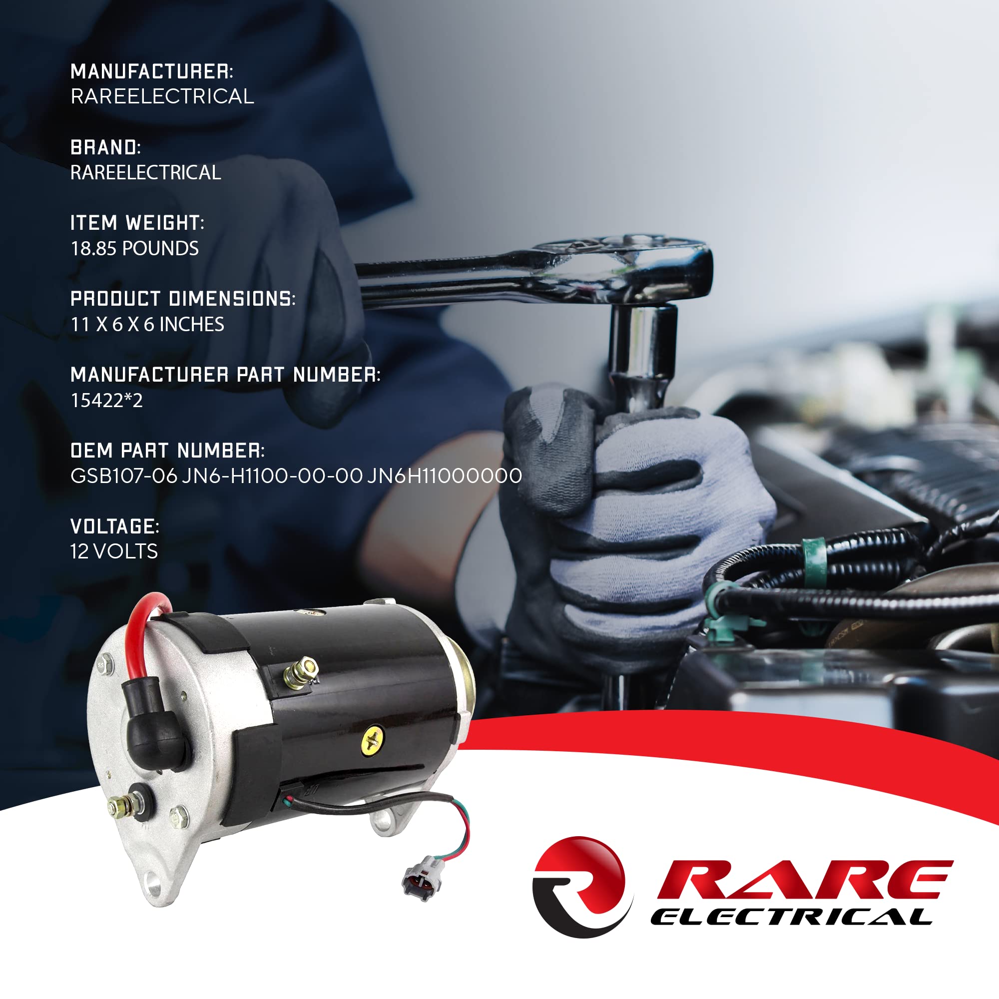 Amazon.com: RAREELECTRICAL New Starter Generator Compatible