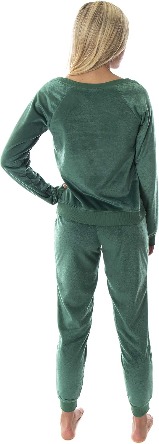 Harry Potter Juniors' Hogwart Castle House Crest Fleece Jogger Pajama Set - All 4 Houses Available