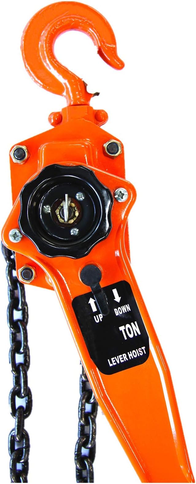 HONYTA Manual Lever Block Chain Hoist 3 Ton, 6000 lbs Chain Hoist Come Along 20 Ft (6 M),Chain Hoist With Hook for Warehouse Garages Construction Zones