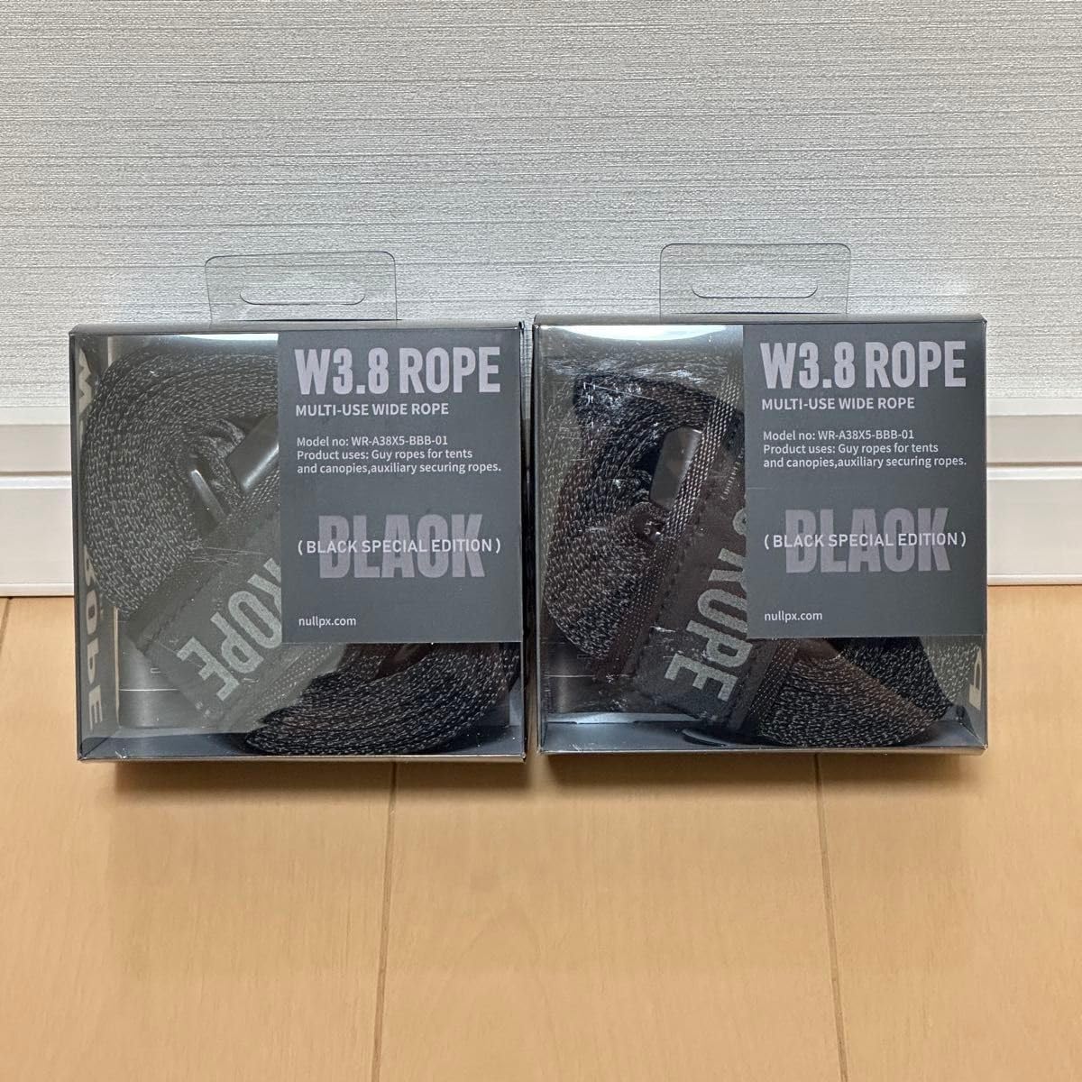 NULL PIXEL W3.8 ROPE BLACK EDITION 2本セット NULLPIXEL W3.8 ROPE