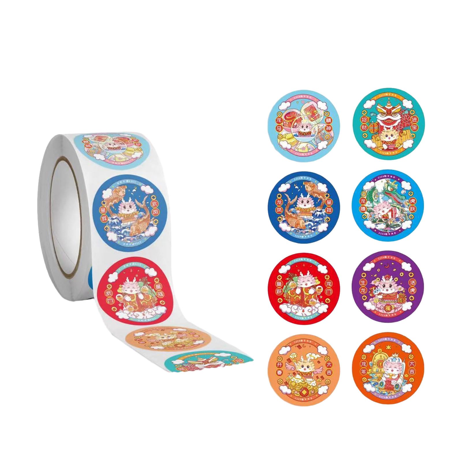 500 Adesivi A Rotolo Tema Campeggio Per Feste, Decorazioni Bomboniere, 3,8x3,8 Cm, Impermeabili, Per Compleanni E Eventi A Tema Avventura