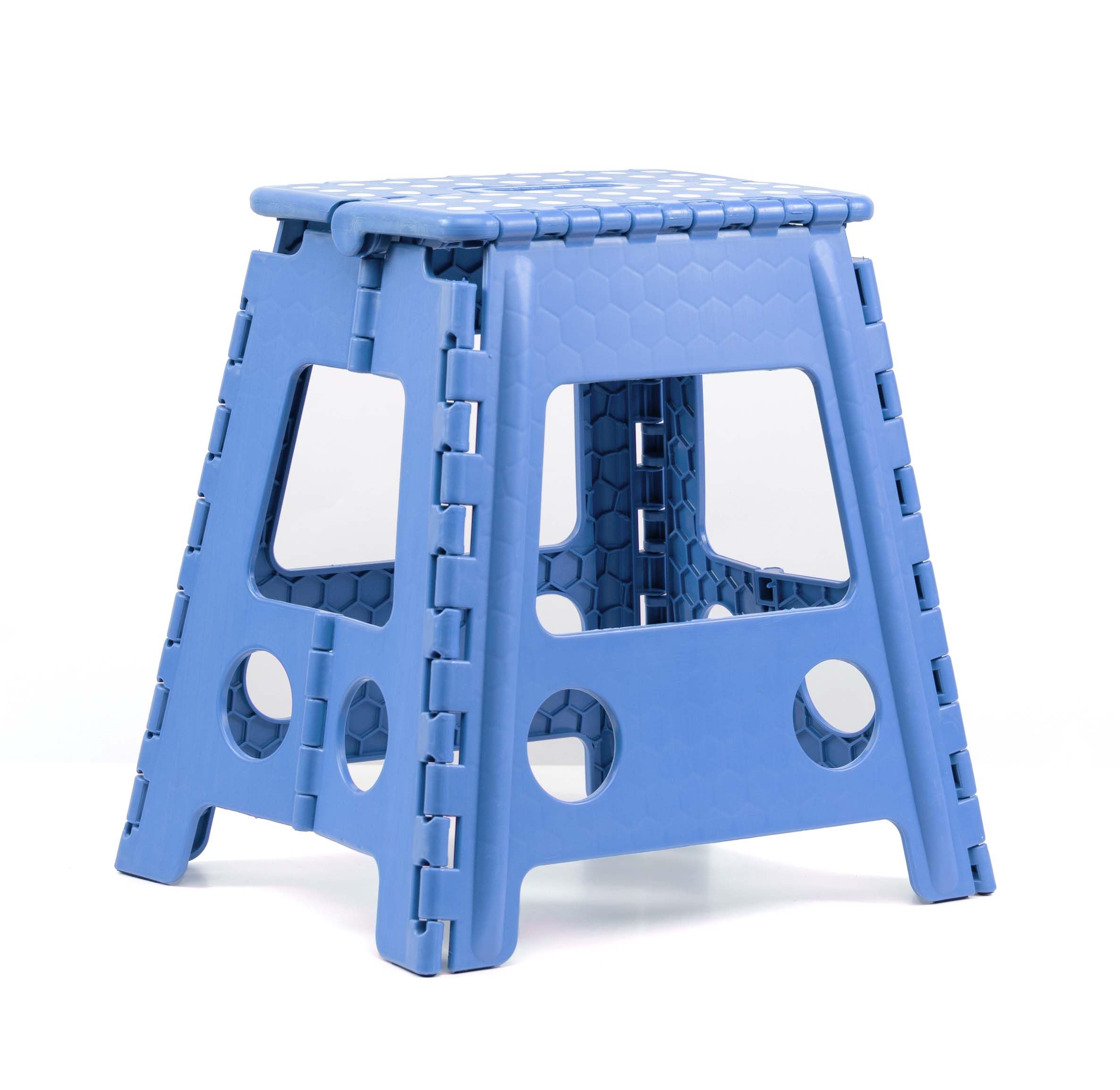 Taburete Plegable Multiusos - Escalera Antideslizante Altillo para Cocina o Baño - Reposapiés para Niños - Gran Variedad de Tamaños y Colores - Rosa (Alto.39 cm x Largo.29cm)