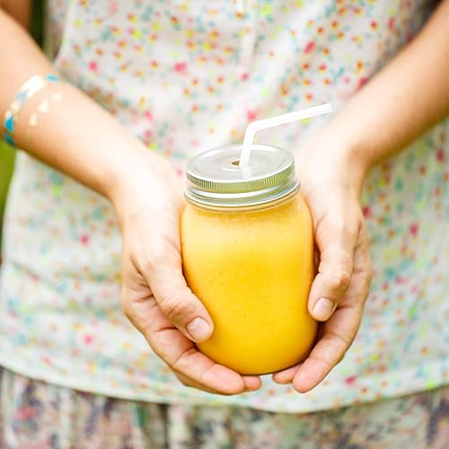 Miniatura 7 de ALINK Paquete de 500 pajitas flexibles para beber, pajitas flexibles desechables de plástico, 7.75 x 0.23 pulgadas, color blanco