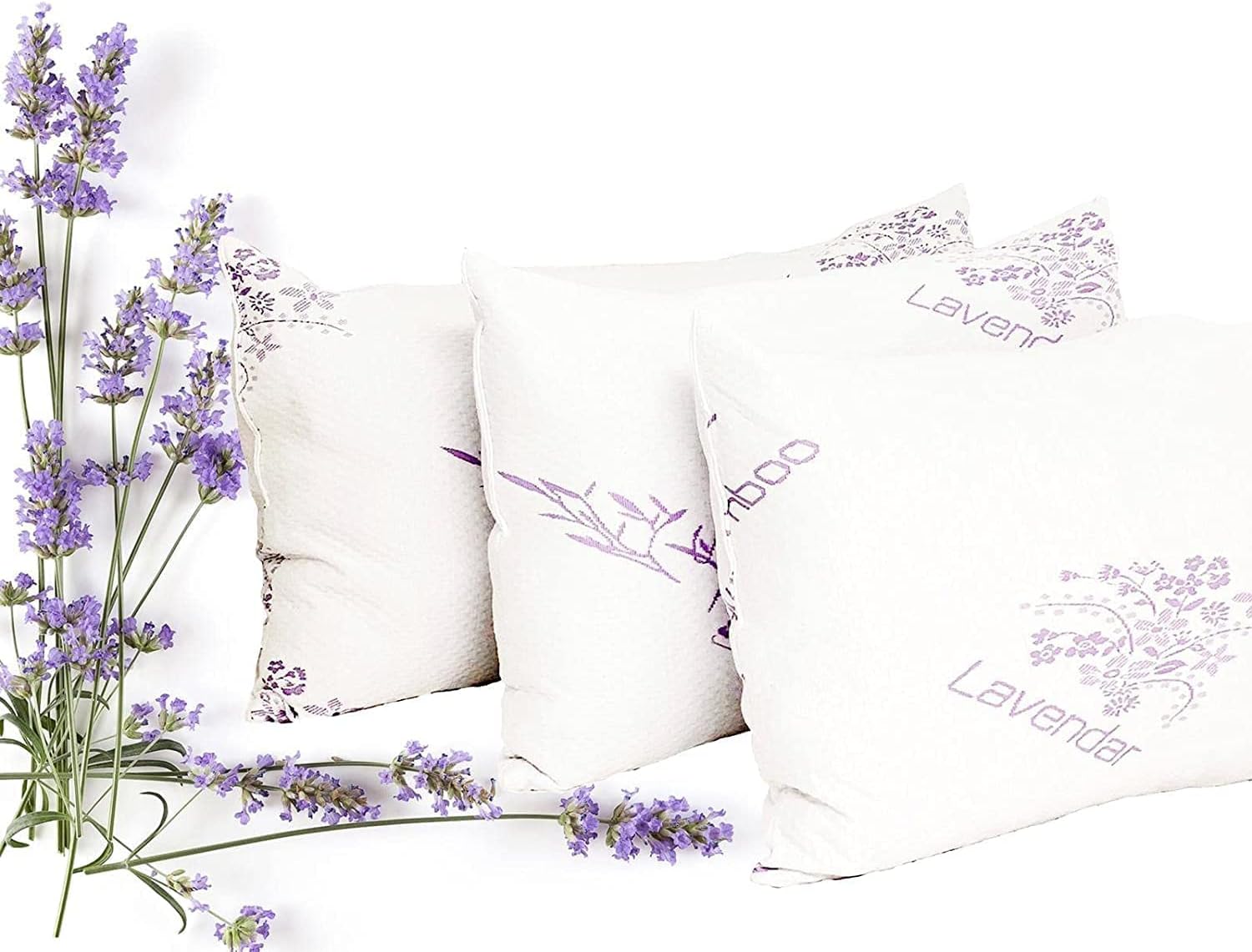 Lavender Infused Bamboo Pillow Aromatherapy Pillow Breathable