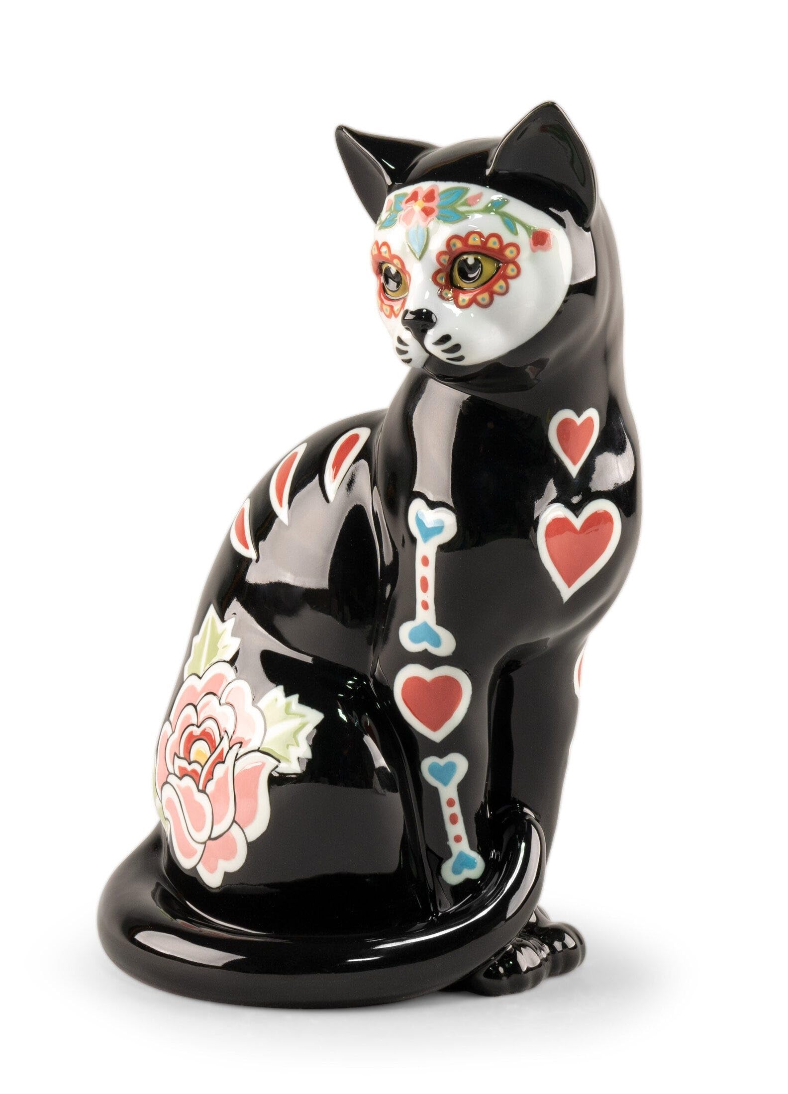 Amazon.co.jp: LLADRÓ カトリーナ 猫 フィギュア 磁器猫 フィギュア